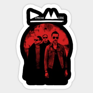 Trio Depeche (White Font) Sticker